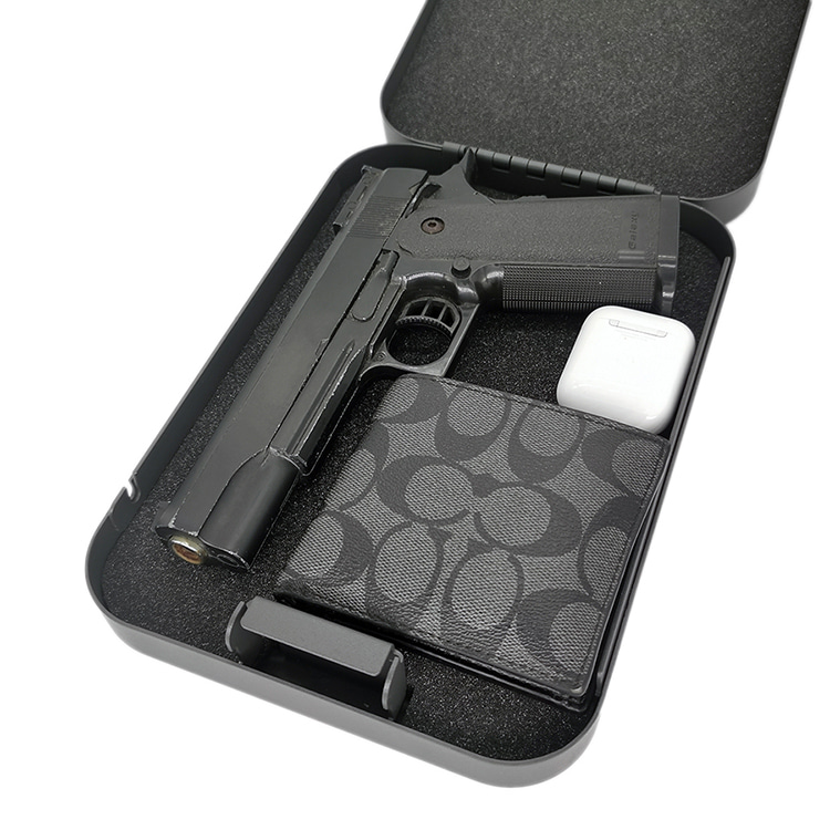 Boîte de verrouillage LB011K avec serrure à clé pour pistolet sous-compact